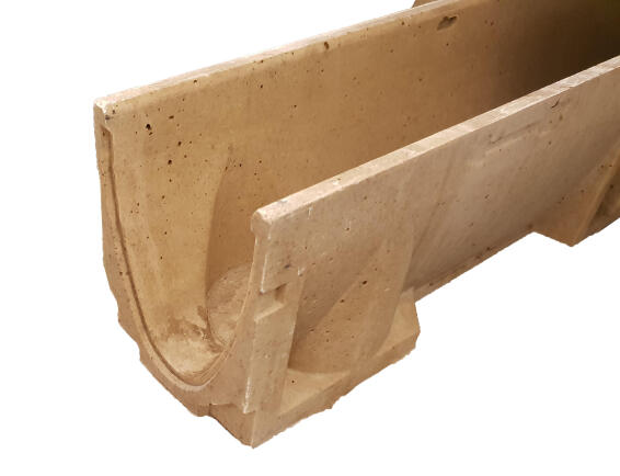Polymer Drainage Channel H139 1m Without Grate ACO