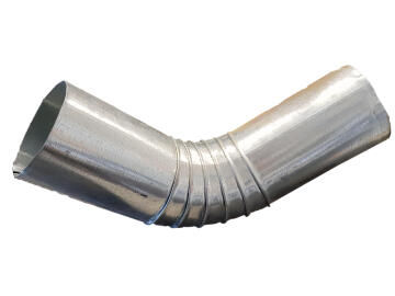 Galvanized Steel Downpipe Round With Shoe Crimped 75mm PREMIER