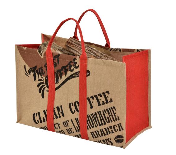 Dixneuf Firewood Holder  Coffee Red Bag