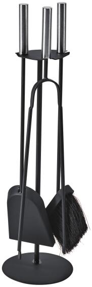 Dixneuf Fireplace Accessories Trio Black Steel