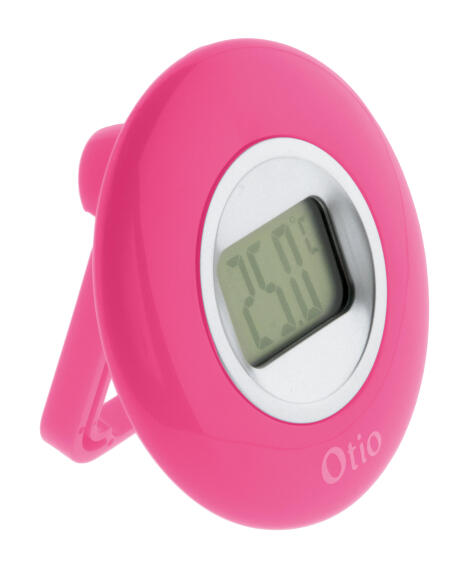 Thermometer indoor OTIO with LCD display pink 77mm