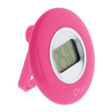 Thermometer indoor OTIO with LCD display pink 77mm