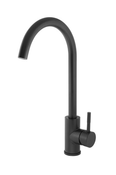 Truimph Lolite Lite Kitchen Sink Mixer Tap Deck Type Black H33cm Spout Reach 14cm