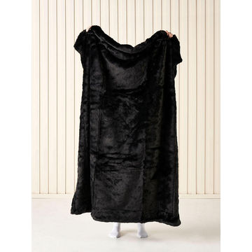 Fur Throw Selma Blk