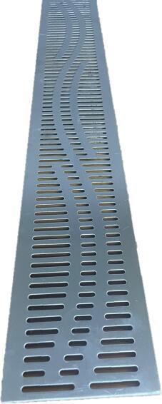 ACO Euroline Wave Grating L1000xW118 Euroline 100 Channel Brushed