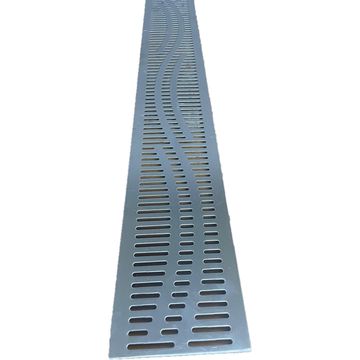 ACO Euroline Wave Grating L1000xW118 Euroline 100 Channel Brushed