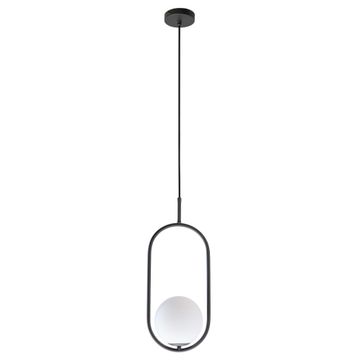 K Light Short Luna Pendant Light Charcoal Black