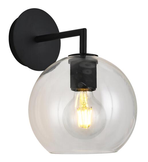 K Light trends ball glass wall light black