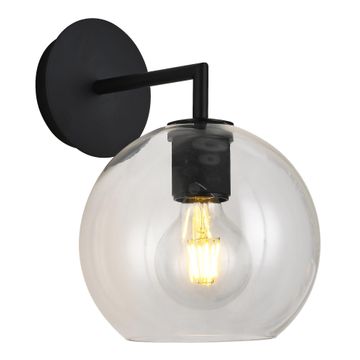 K Light trends ball glass wall light black