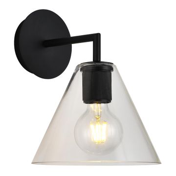 K Light trends cone glass wall light black