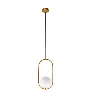 K Light Short Luna Pendant Light Gold