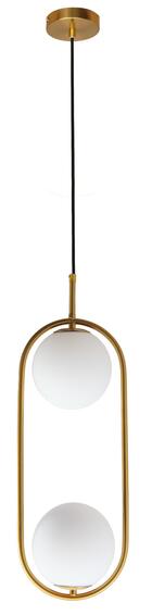 K Light Double Luna Pendant Light Gold