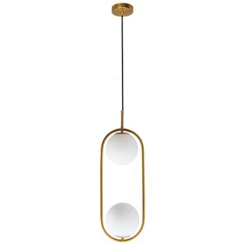 K Light Double Luna Pendant Light Gold