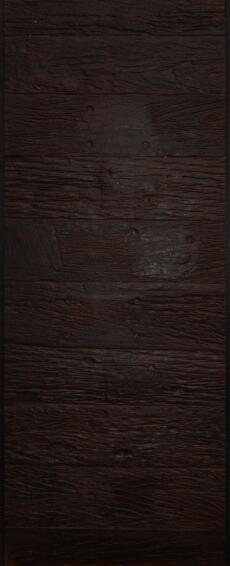 Entry Door Fiberglass Sleeper Slats Dark Brown-w813xh2032mm