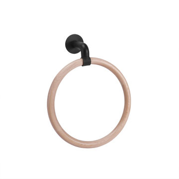 Sensea Scandi Towel Holder Ring Black