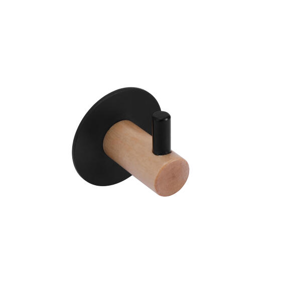 Sensea Scandi Bathroom Hook small wood and black