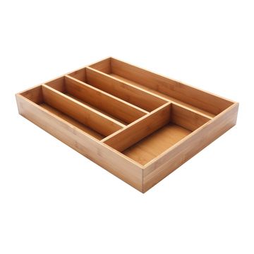 Delina Bamboo Kitchen  Cutlery Tray 44.6 x34.4 x6.4cm