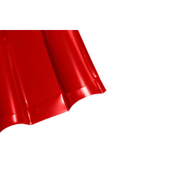 Metal Roof Sheet Coloured Tile Immitation 3m 0.47mm Red