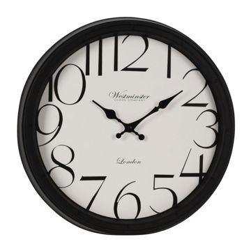 WALL CLOCK VERDANA BLACK 40CM