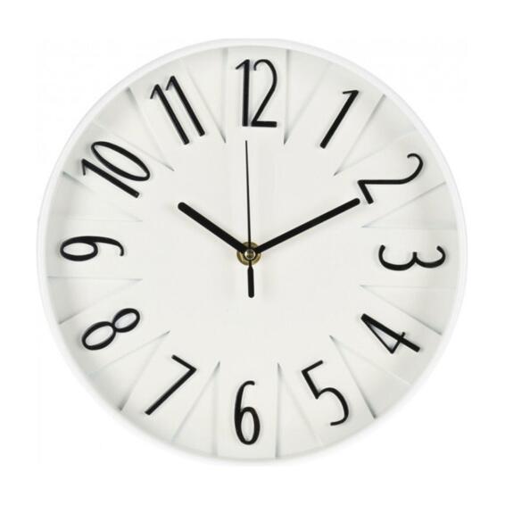 WALL CLOCK JUMBO 3D NO WHITE 25CM