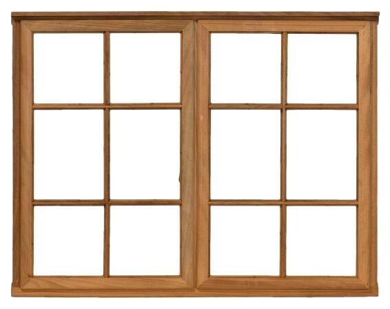 Window Side Hung Wood WC2SPL Small Pane 1 Vent Left Side Opening-w1128xh887mm