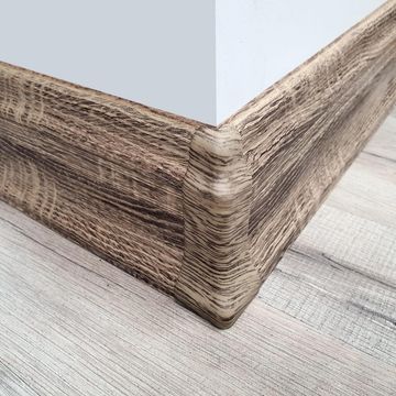  PVC 95mm External Corners Chocolate Fleck