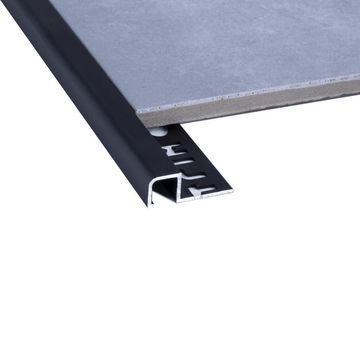 10MM ALUMINIUM SQUARE EDGE BLACK