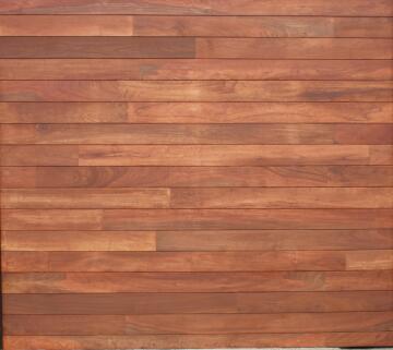 Garage Door Sectional Meranti Wood Horizontal Slats with finger joints-Single-w2500xh2170mm