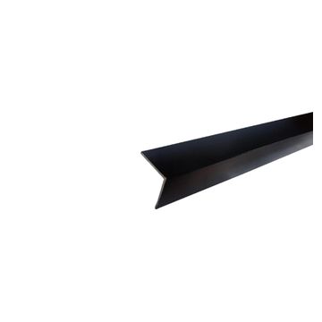 19mm x 1m black aluminium equal angle