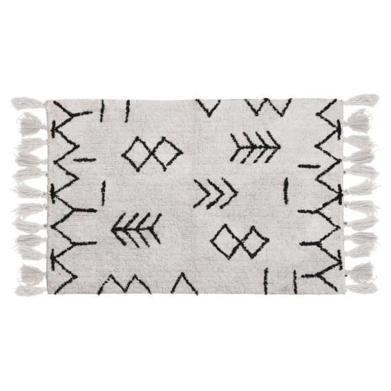RUG COTTON ZIGZAG SAND 60X90CM