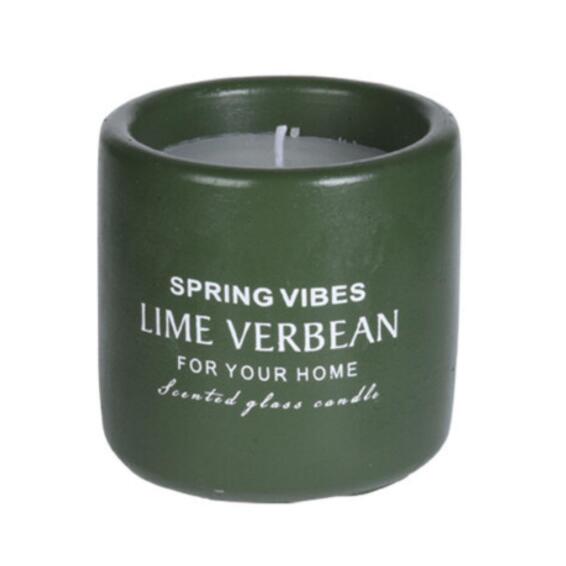 Scented Wax Candle Lime Verben 8x8cm