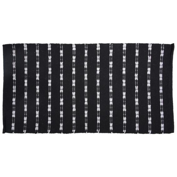 Ecoweave Cotton Rug Black 70x140cm