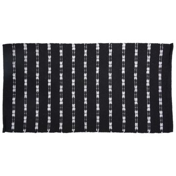Ecoweave Cotton Rug Black 70x140cm