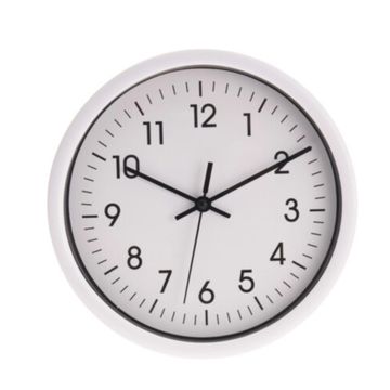 WALL CLOCK TIME MASTER WHITE 20CM