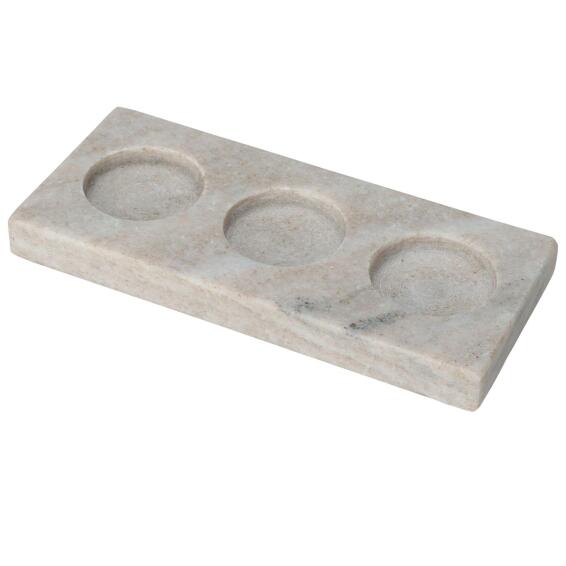 TEALIGHT HOLDER MARBLE 18X8