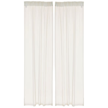 Tape curtain voile cream 2pk 140x218cm