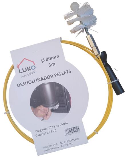 Luko flexible pellet sweep 3m d80mm 