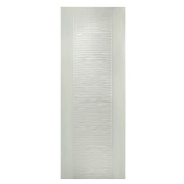 Interior Door Fire Resistant Deep Moulded Bellevue-Rippled Panels Smooth Skin Prefinished White-w813xh2032mm