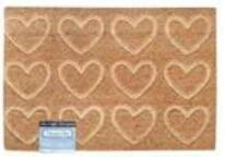 Doormat Coir Multi Heart 40x60cm