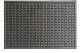 Doormat Rubber Mini Bubble Black 6mm 40x60cm