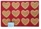 Doormat Coir Multi Heart Red 40x60cm