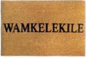Doormat Coir Wamkelekile 40x60cm
