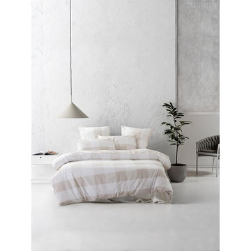 Alec Taupe Duvet Cov Super King