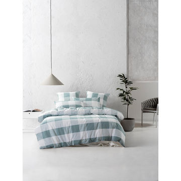 ALEC DUCK EGG DUVET COV DOUBLE
