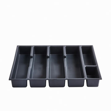 Delinia Cutlery Tray Grey Plastic W34.2 X D28.9 X H4.5Cm