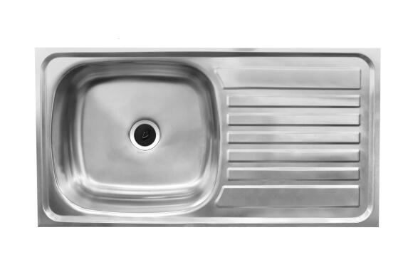 Cam Africa Kitchen Sink Single Bowl Single Drainer Drop In Stainless Steel L750Xw400Mm