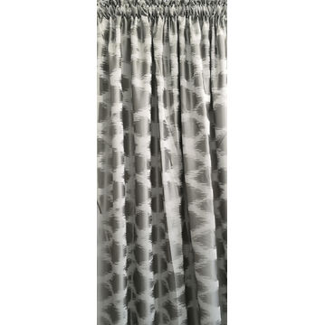 CURTAIN WILSON SILVER TAPED 230X218