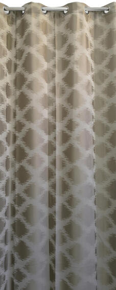 CURTAIN WILSON TAN EYELET LINED 140X223