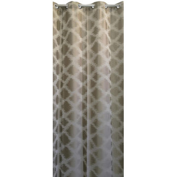CURTAIN WILSON TAN EYELET LINED 140X223