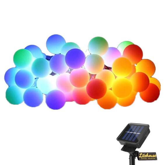 Lighthouse Solar Bubble Colorful Fairy Lights 10M